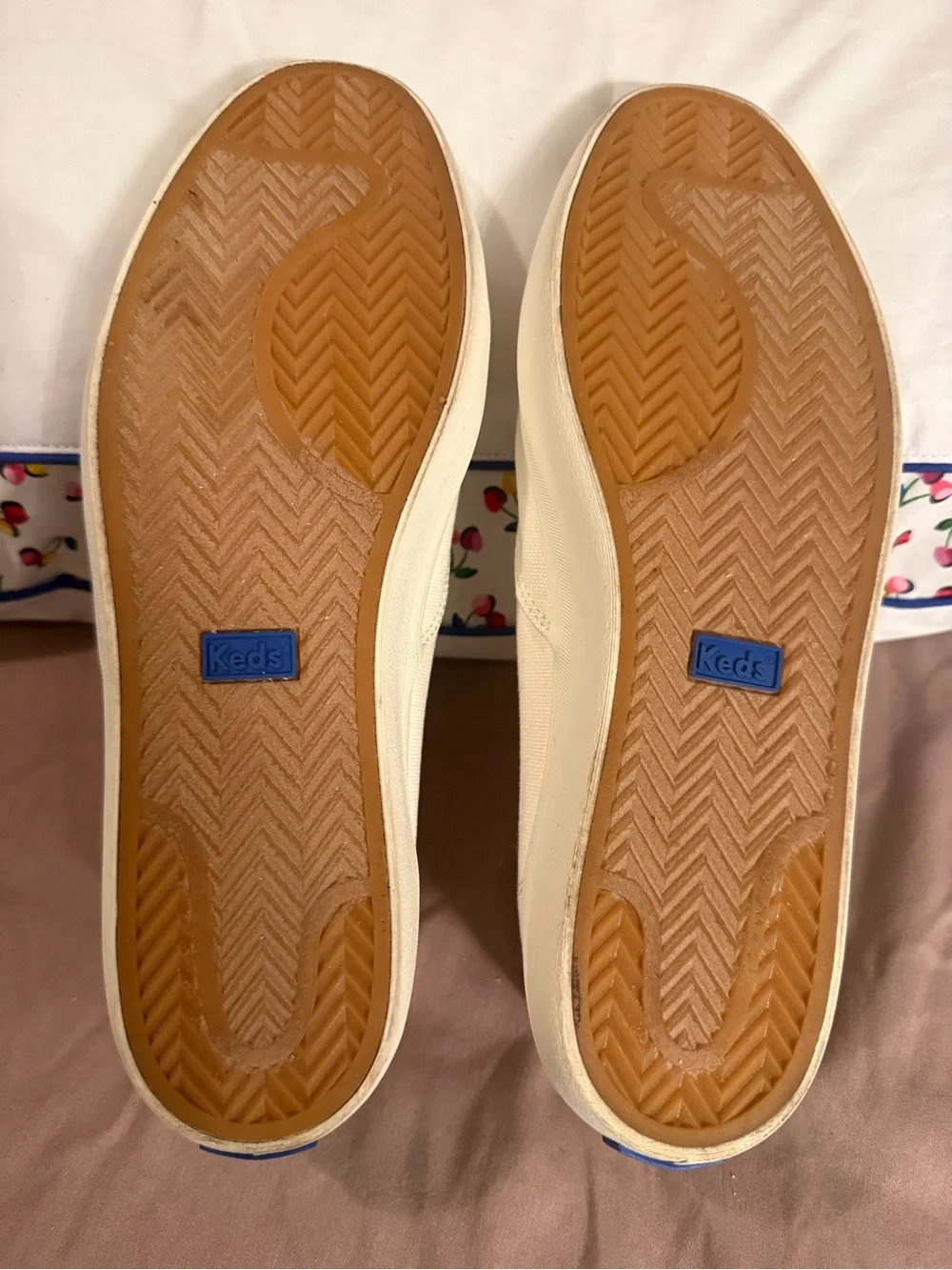 Keds Canvas Low-Top Sneakers in Off-White